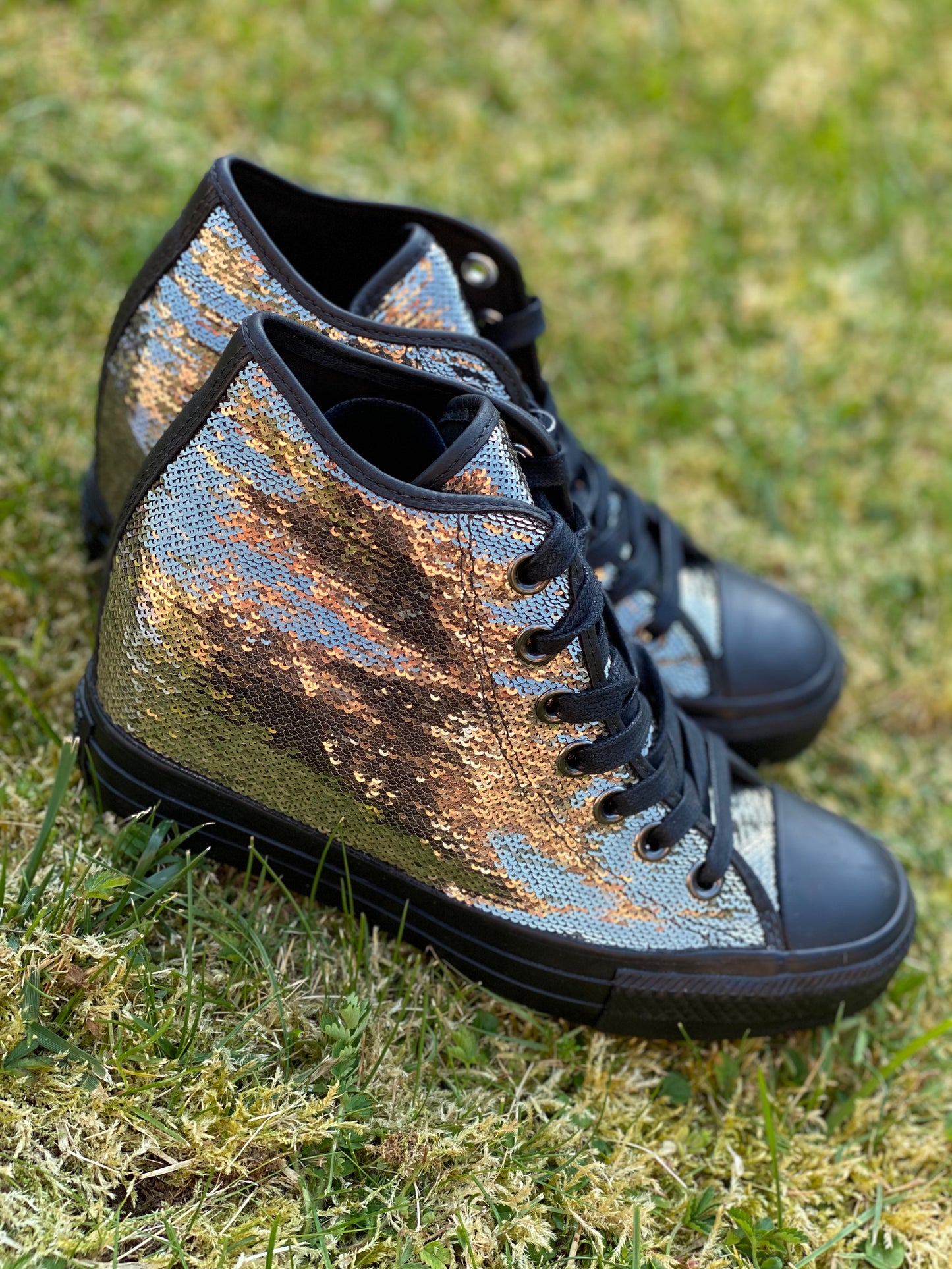 Converse All Star Tacco Alto Glitter COD.559048C