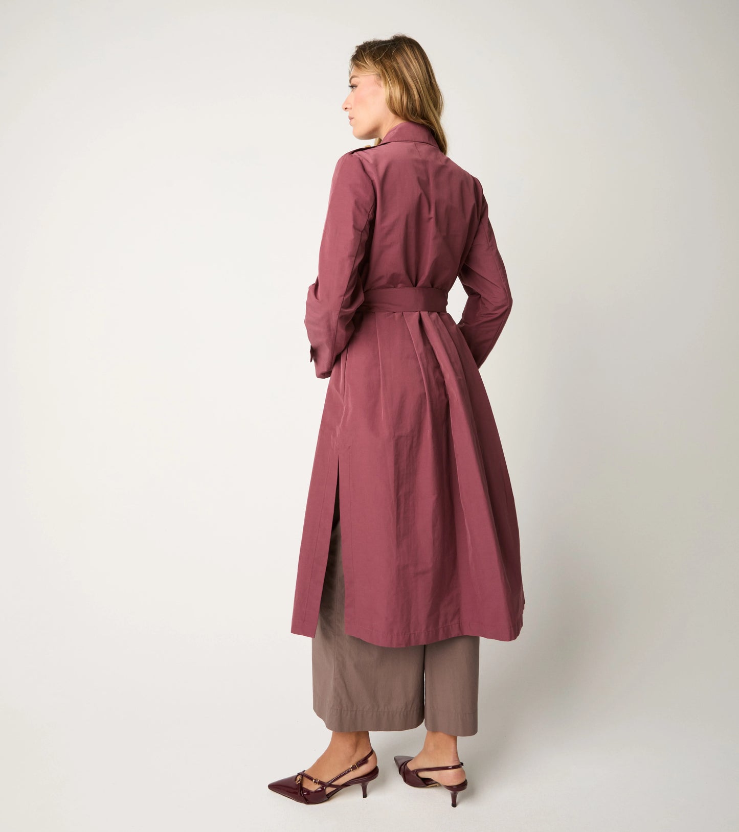 Alessia Santi - Trench antigoccia con cintura marmellata