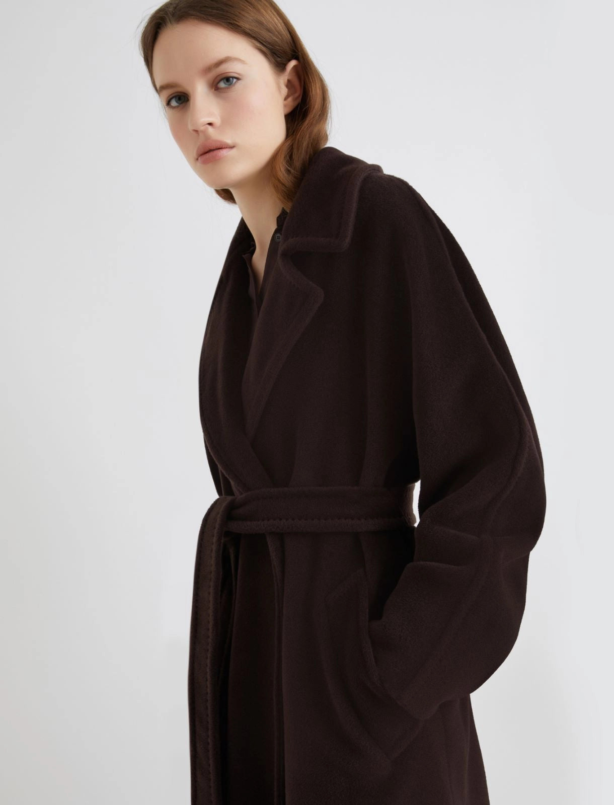 MARELLA cappotto doppiopetto in beaver ENGLISH