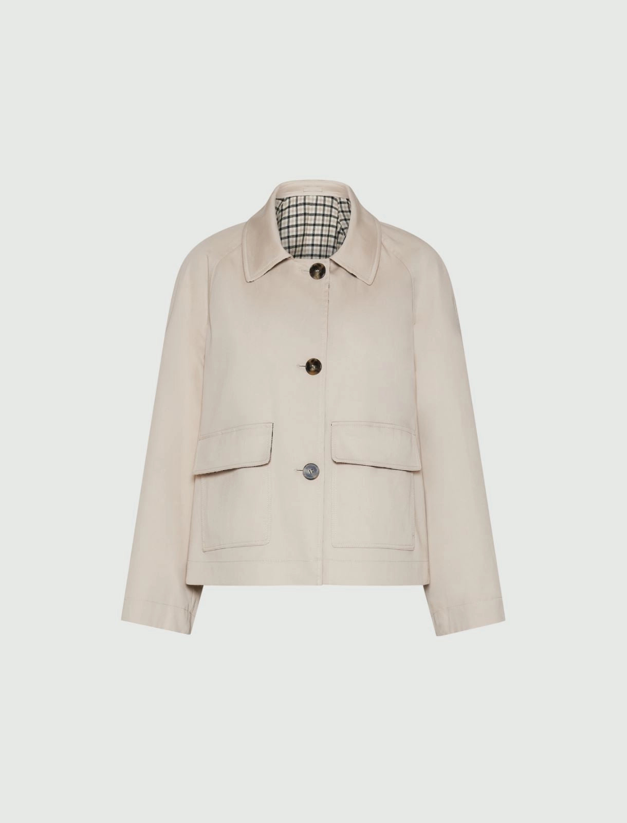 MARELLA Trench corto in gabardina stretch