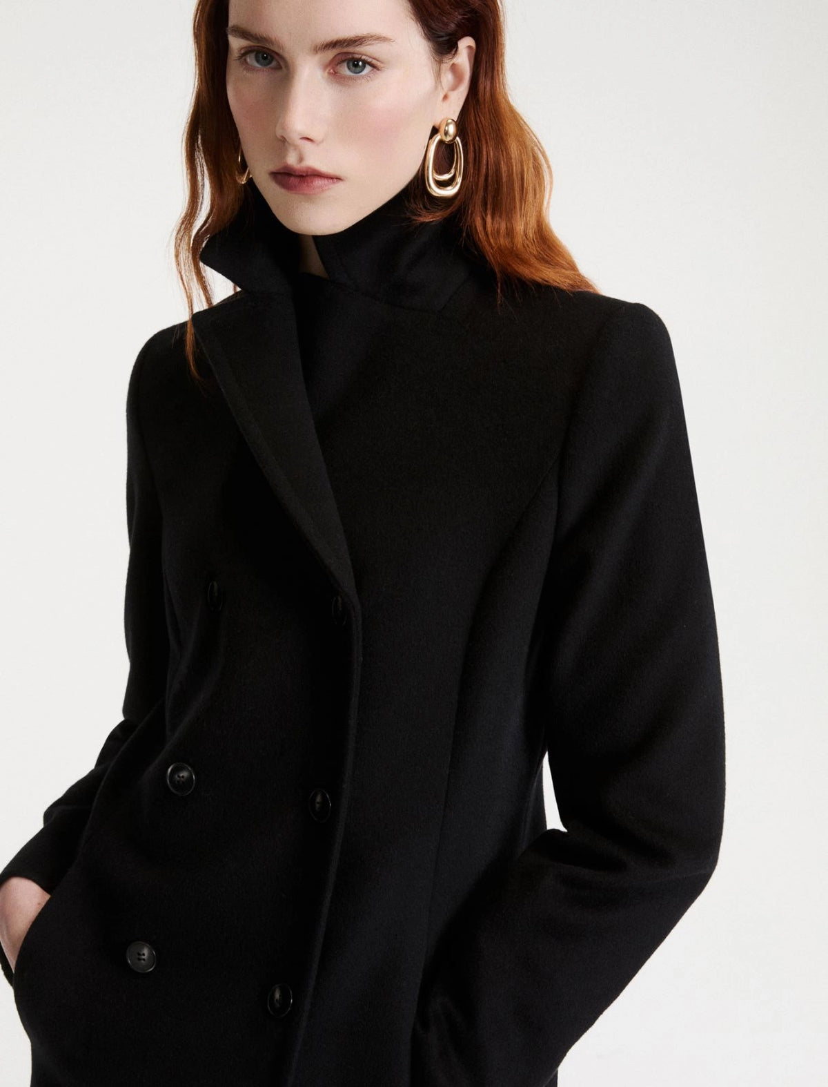 MARELLA Cappotto doppiopetto in lana e cashmere