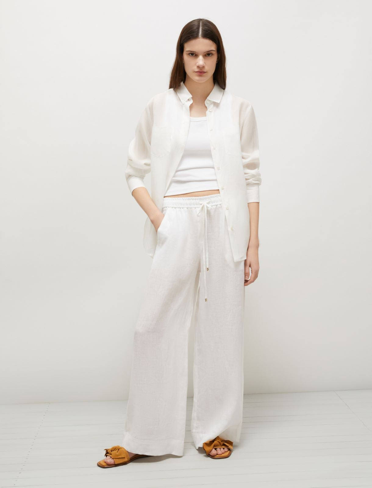 Marella Pantalone dritto in lino