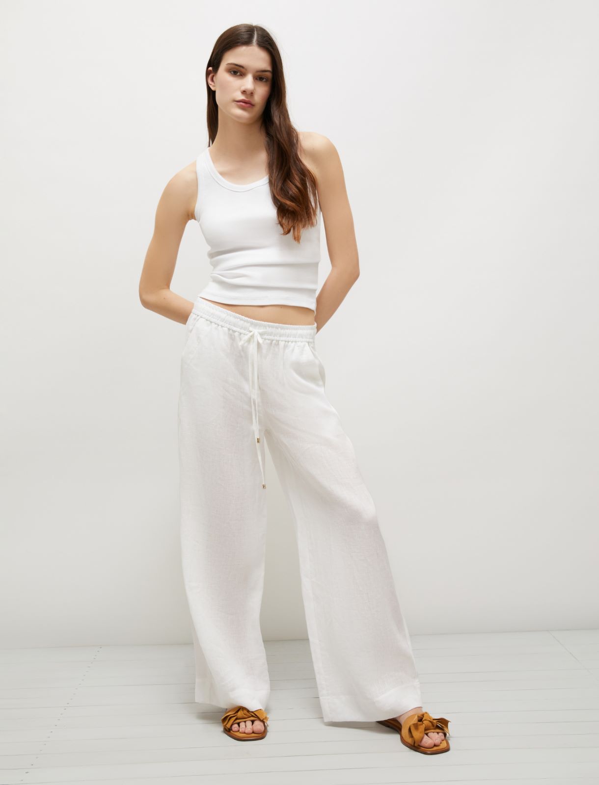 Marella Pantalone dritto in lino