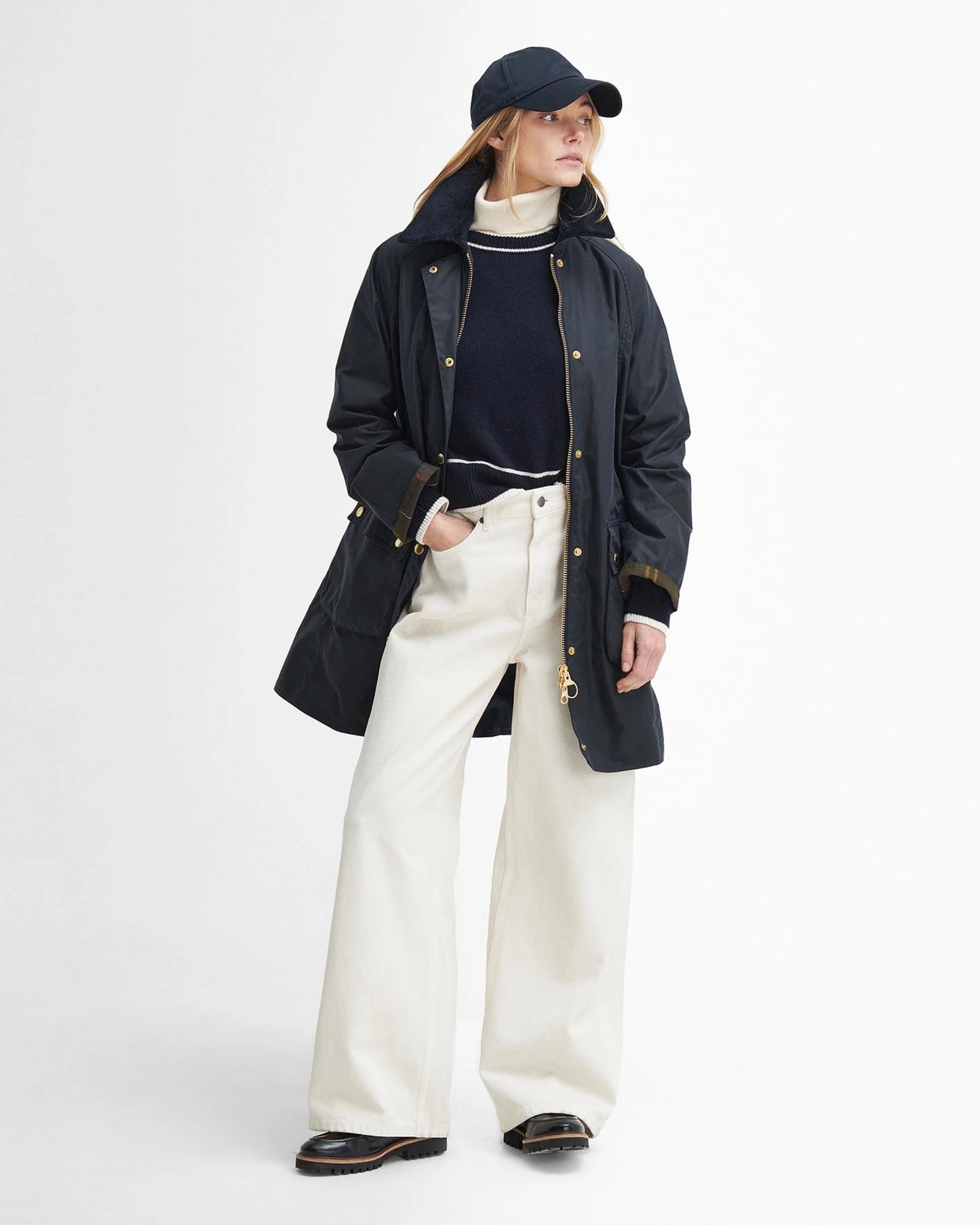 Barbour Giacca Cerata Lunga Beadnell