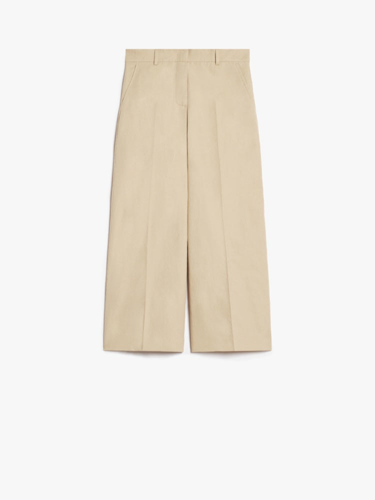 WeekEnd Max Mara pantalone largo in cotone e lino
