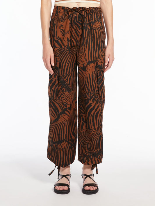 WeekEnd Max Mara pantalone cargo in twill di cotone