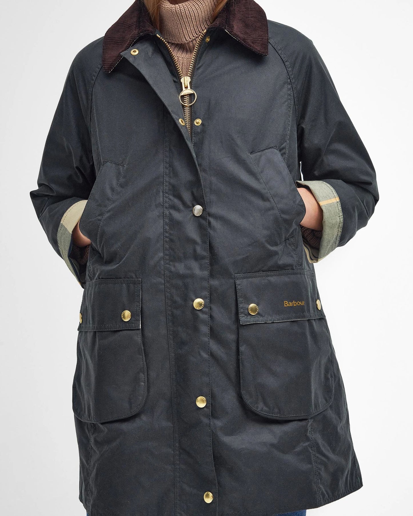 Barbour Giacca Cerata Lunga Beadnell