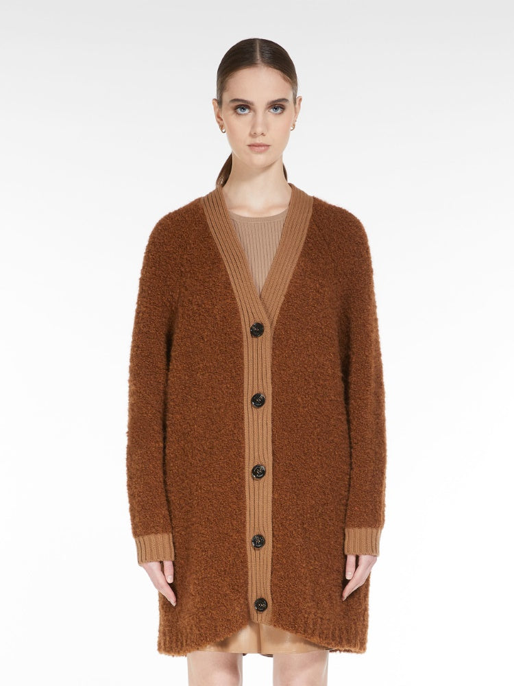 Weekend Max Mara ENFASI Cardigan in maglia over in alpaca e lana