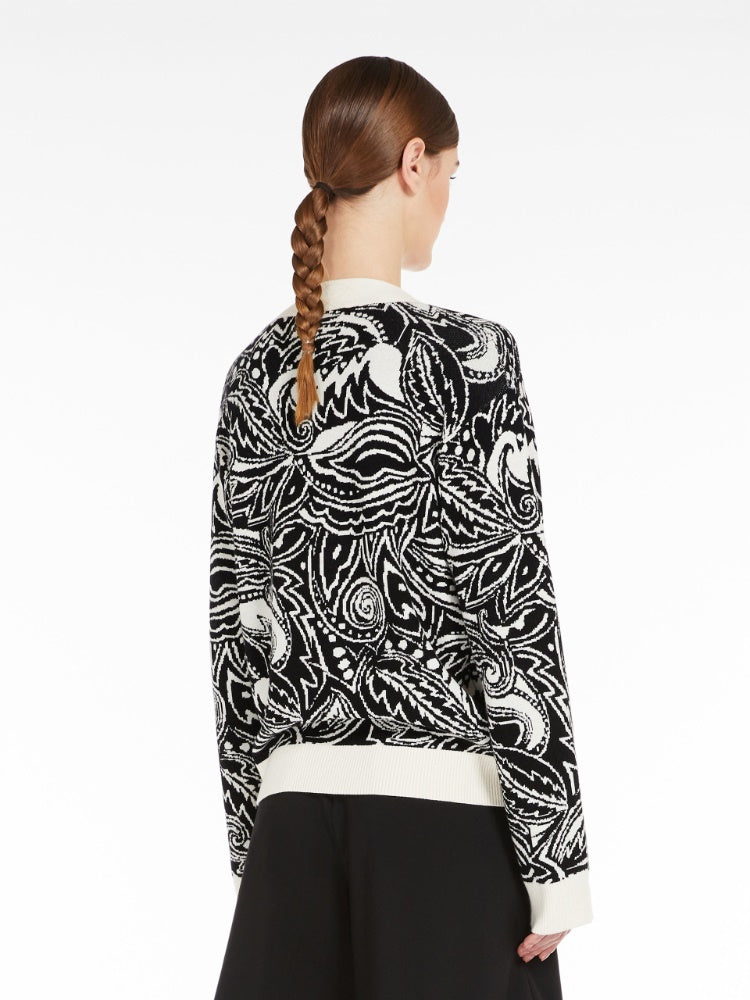 Weekend Max Mara ORNERLLA Cardigan in viscosa jacquard