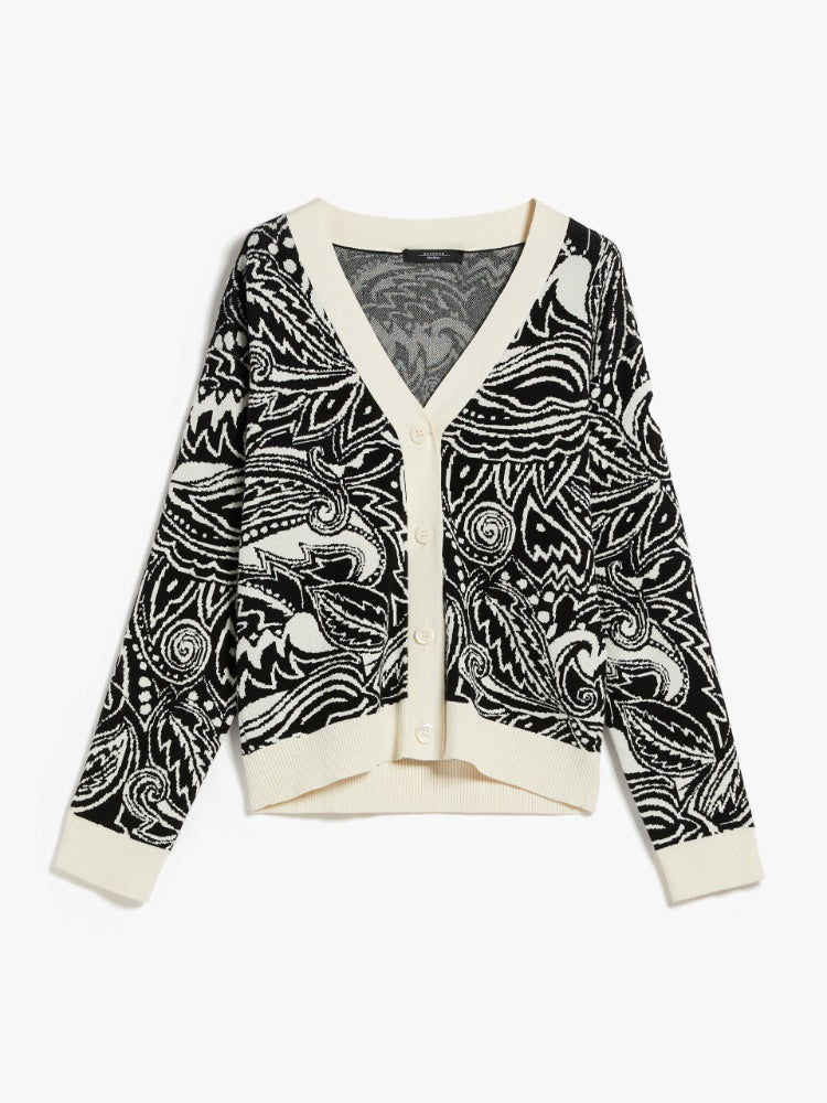 Weekend Max Mara ORNERLLA Cardigan in viscosa jacquard