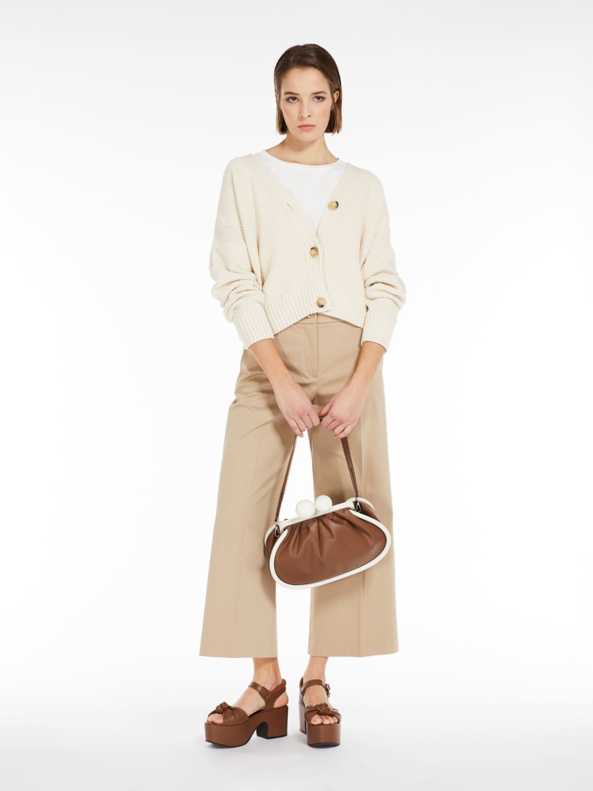 Weekend Max Mara WALES cardigan in maglia over in cotone