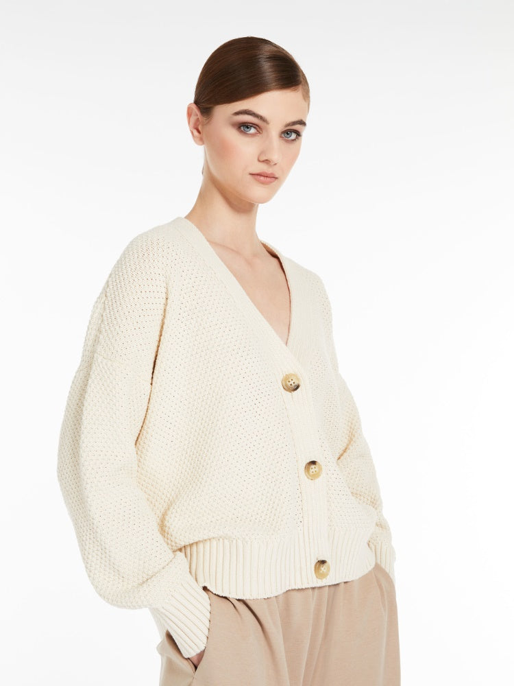 Weekend Max Mara WALES cardigan in maglia over in cotone