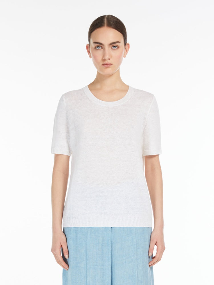 WeekEnd Max Mara T-shirt in filato di lino