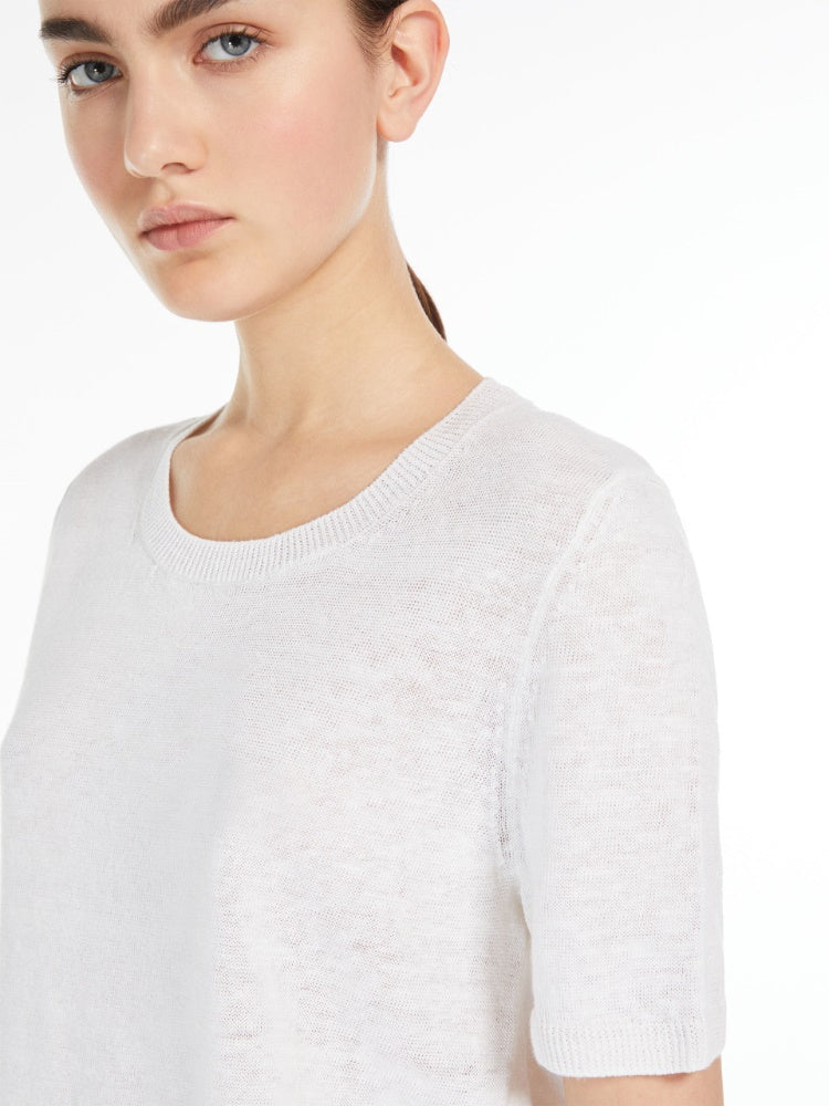 WeekEnd Max Mara T-shirt in filato di lino