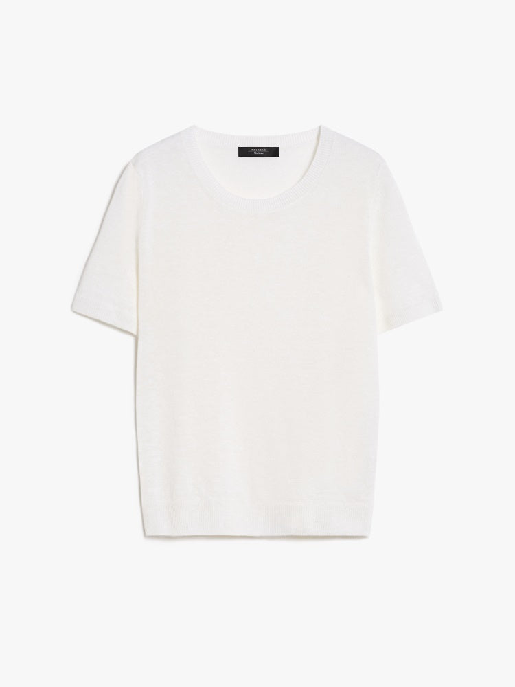 WeekEnd Max Mara T-shirt in filato di lino