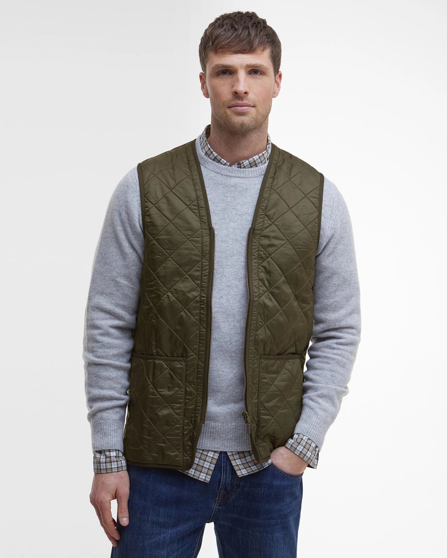 Barbour Gilet trapuntato/fodera con zip Polarquilt