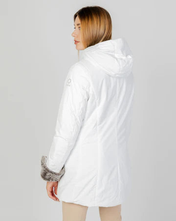 SUNS Giubbino donna Marmolada Fur con cappuccio