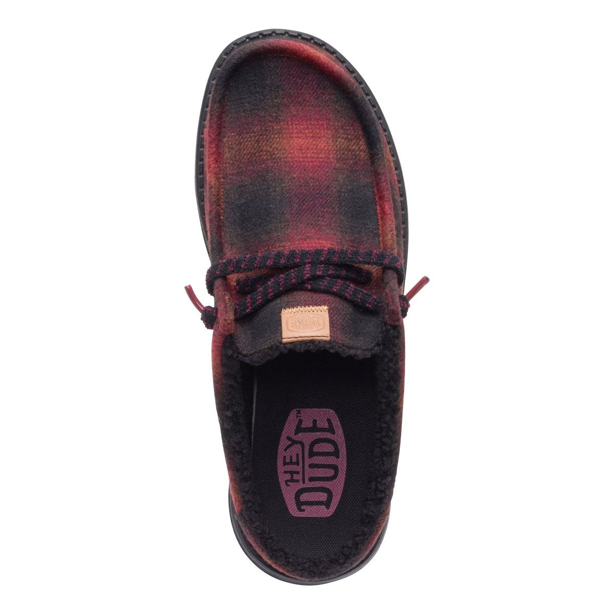 HEY DUDE Wally slip cozy plaid AI25-26