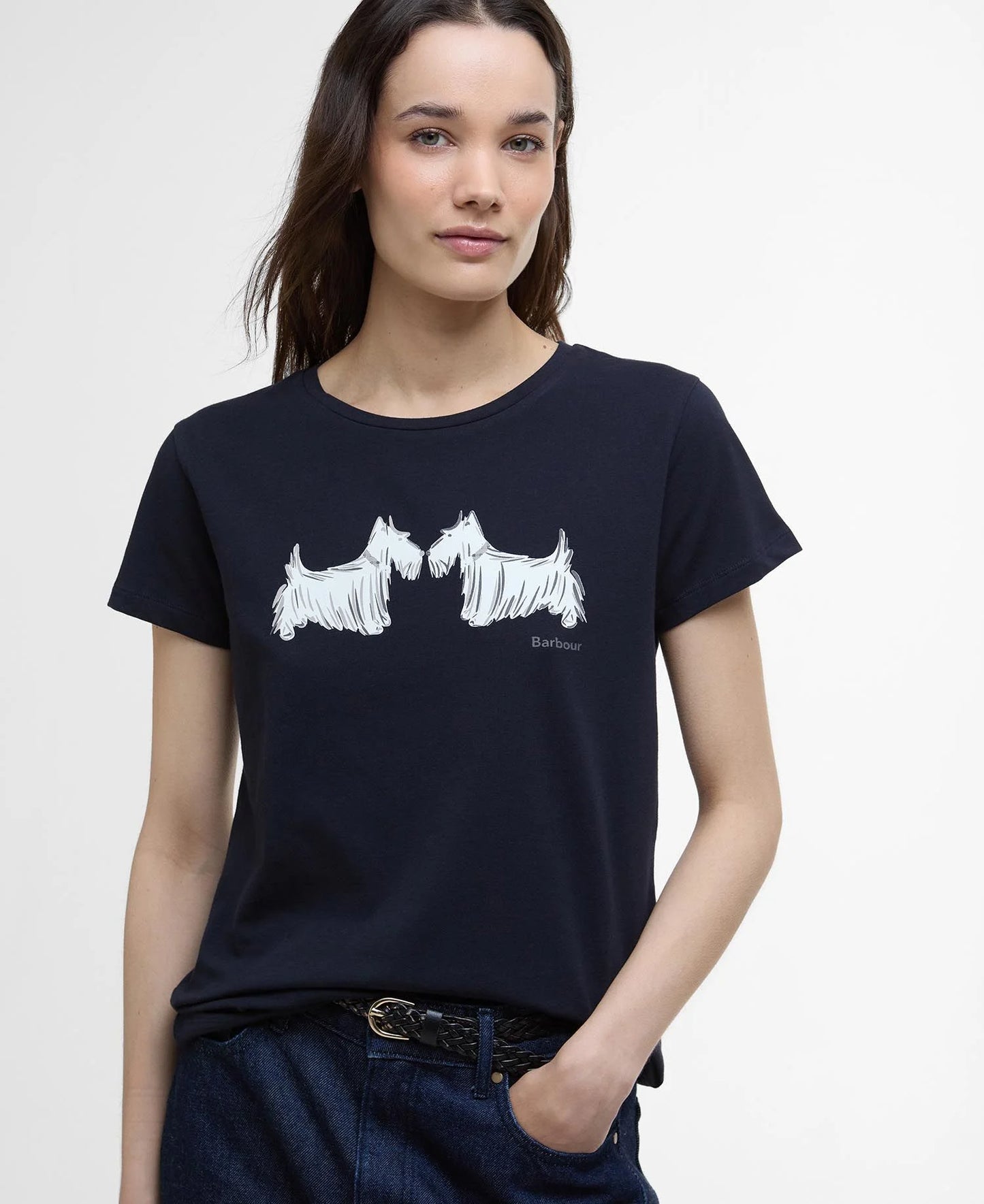 Barbour T-shirt con stampa Highlands