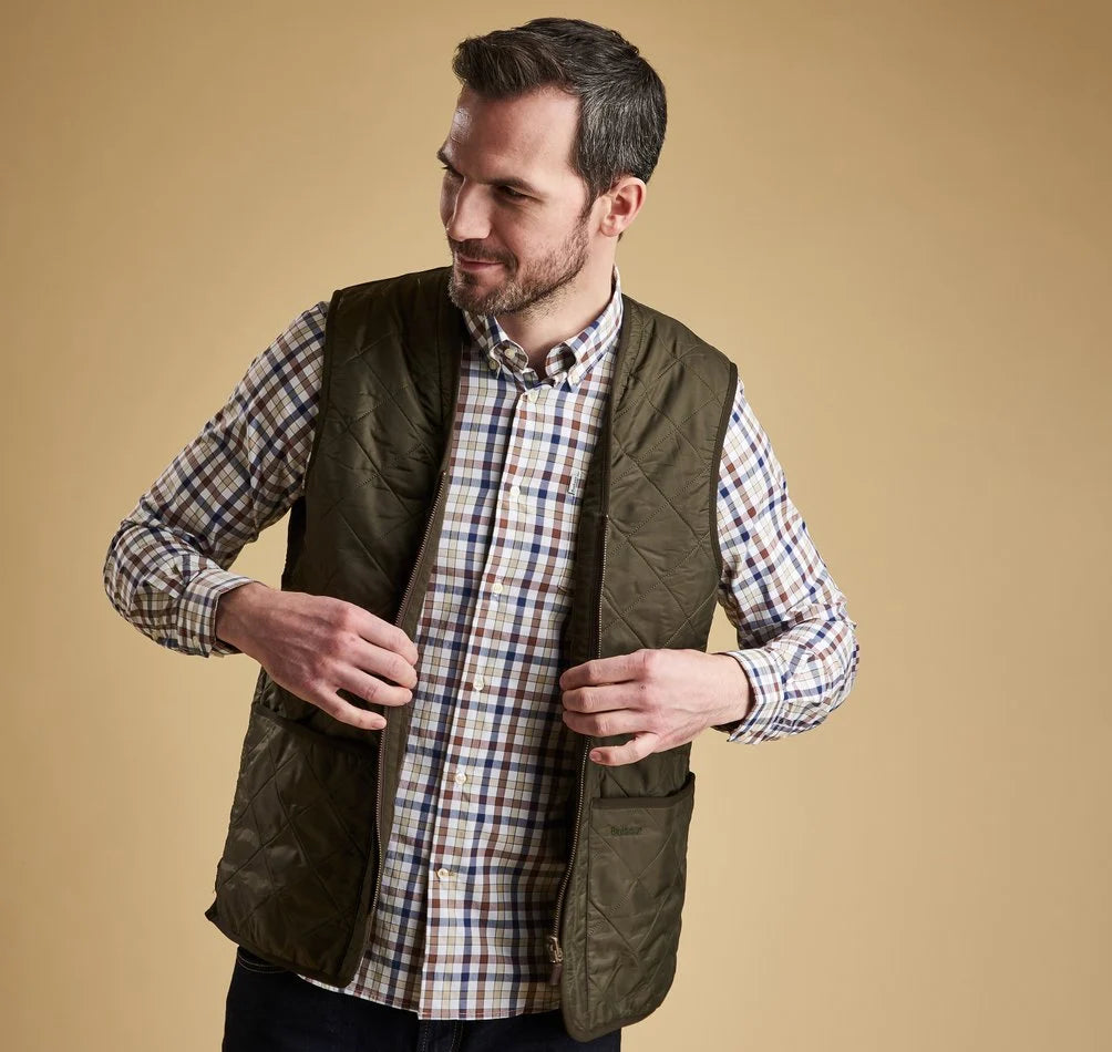 Barbour Gilet trapuntato/fodera con zip Polarquilt