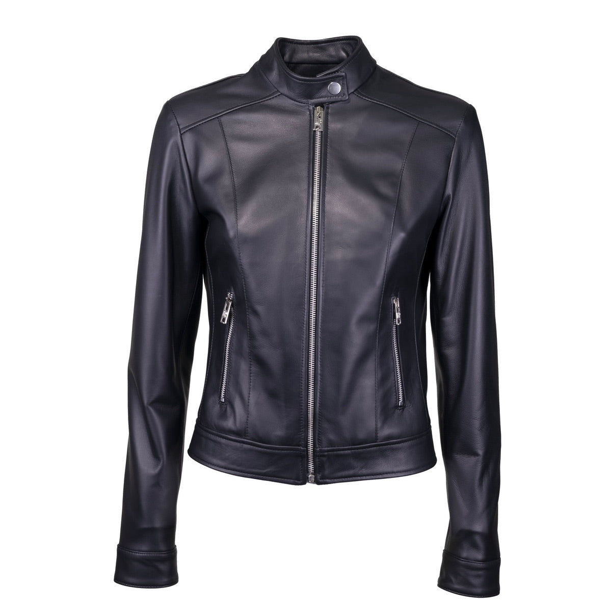 Masterpelle giubbino donna nappa nero