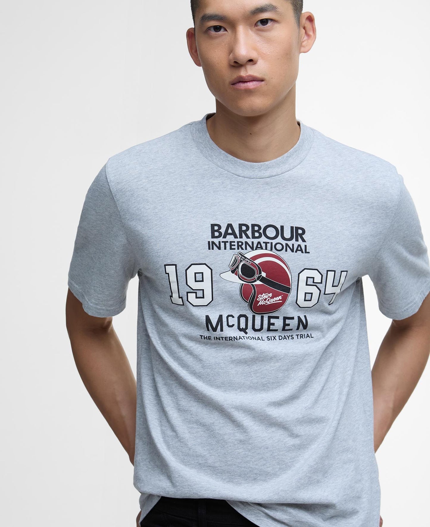Barbour T-shirt Giles con stampa Steve McQueen