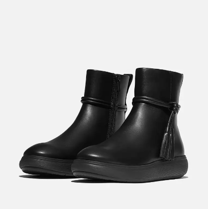 Fitflop iQ-COMFF Stivaletti Bassi in Pelle con Nappe