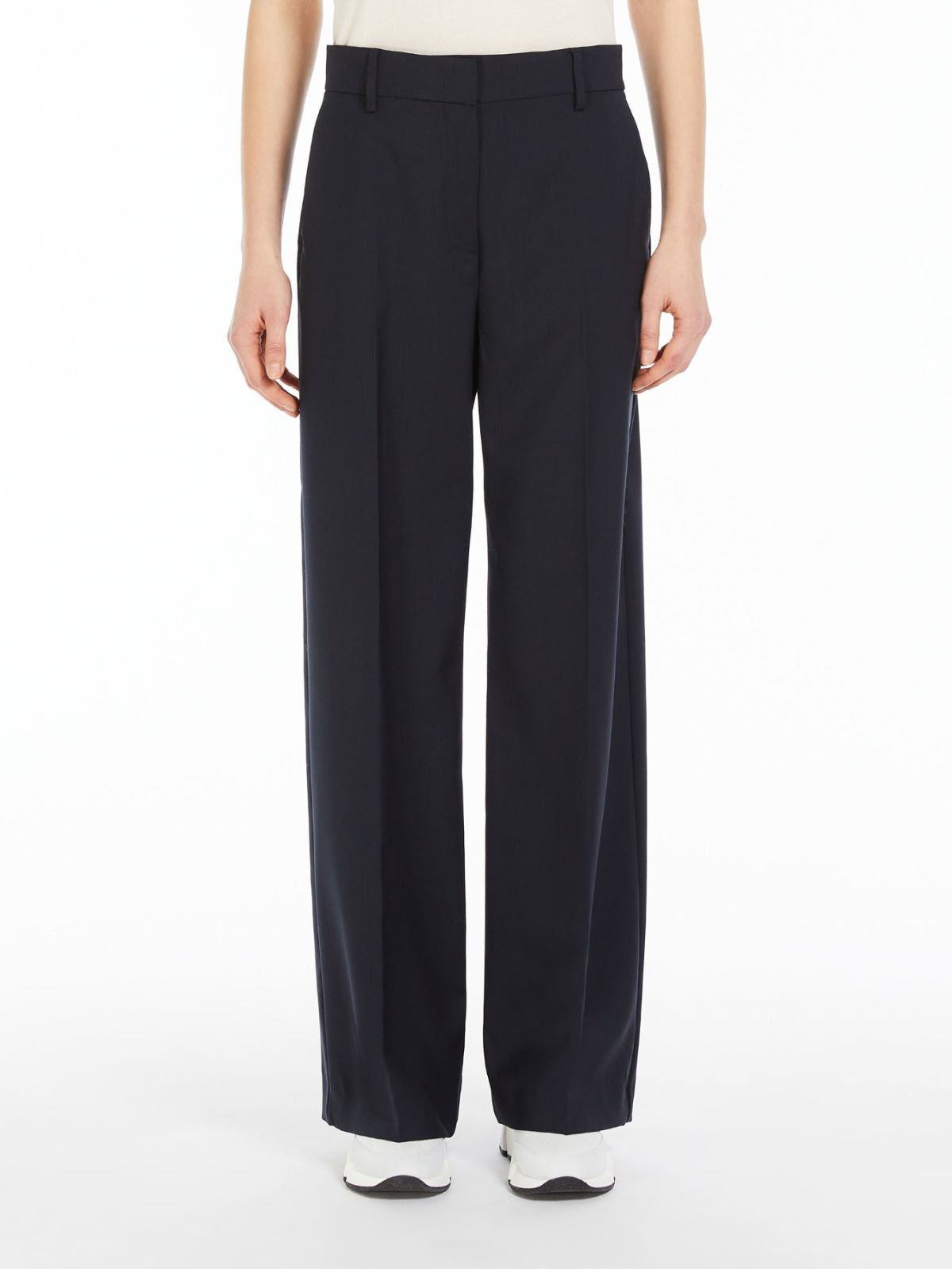 WeekEnd Max Mara pantalone palazzo in tela di lana