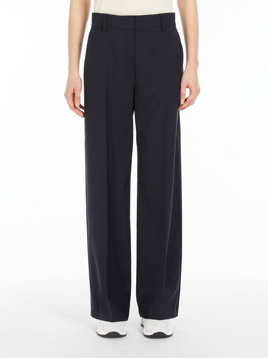 WeekEnd Max Mara pantalone palazzo in tela di lana