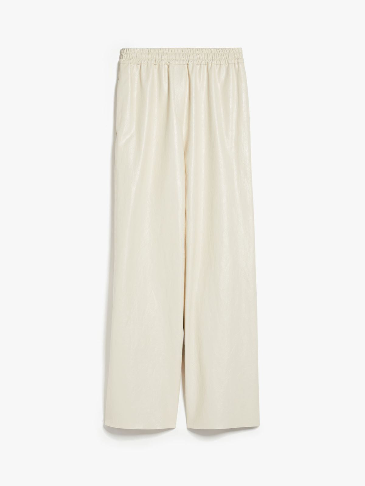 WeekEnd Max Mara pantalone palazzo in tessuto spalmato