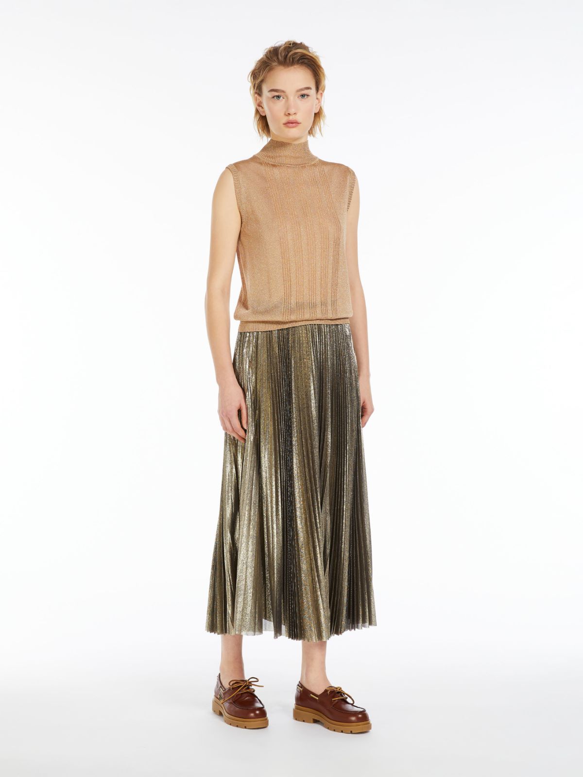 WeekEnd Max Mara top in maglia di viscosa e lurex