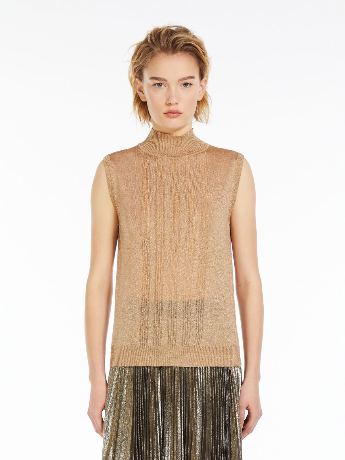 WeekEnd Max Mara top in maglia di viscosa e lurex
