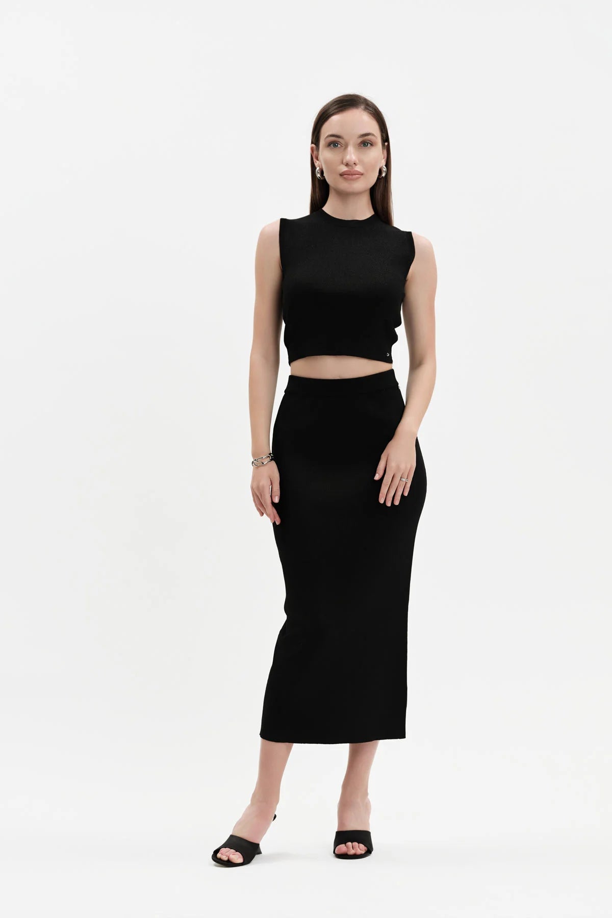 WHITE WISE CROP TOP LUREX