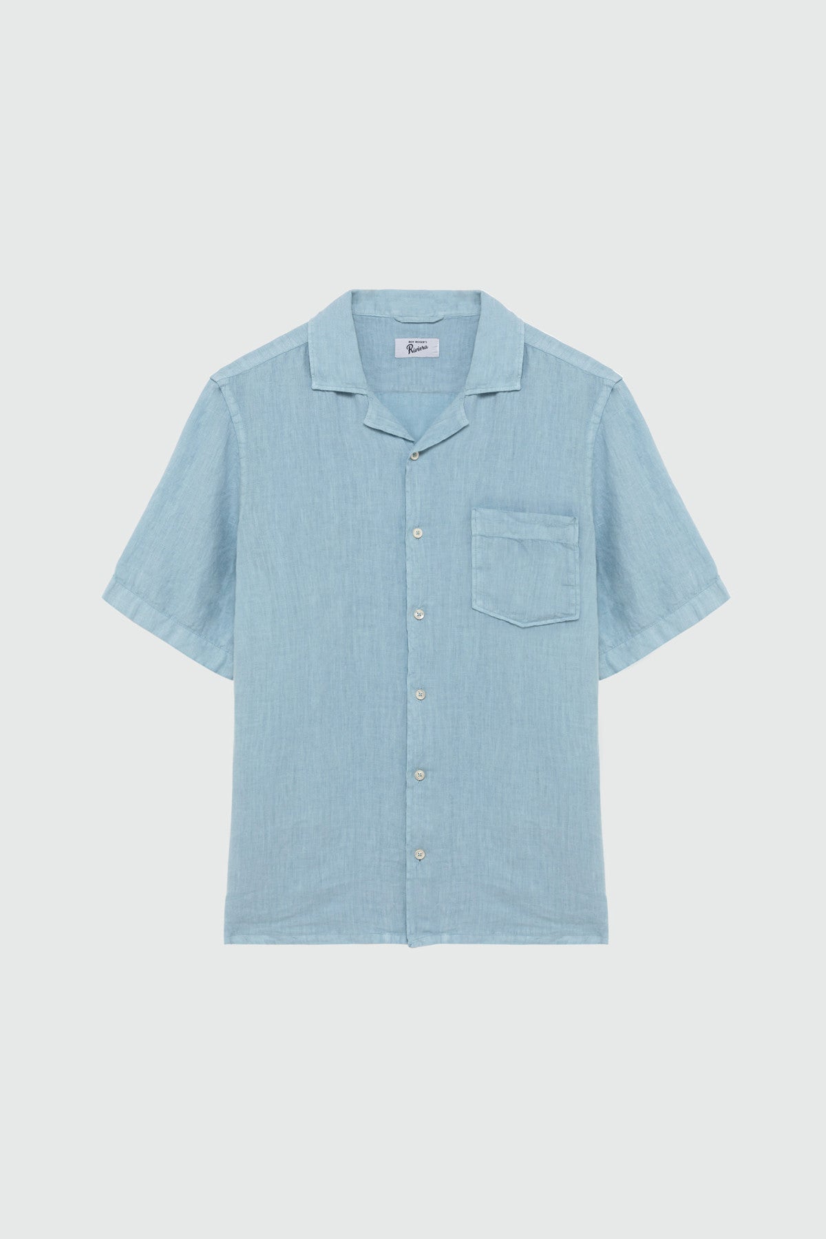 Roy Roger's Camicia bowling riviera in lino dyed