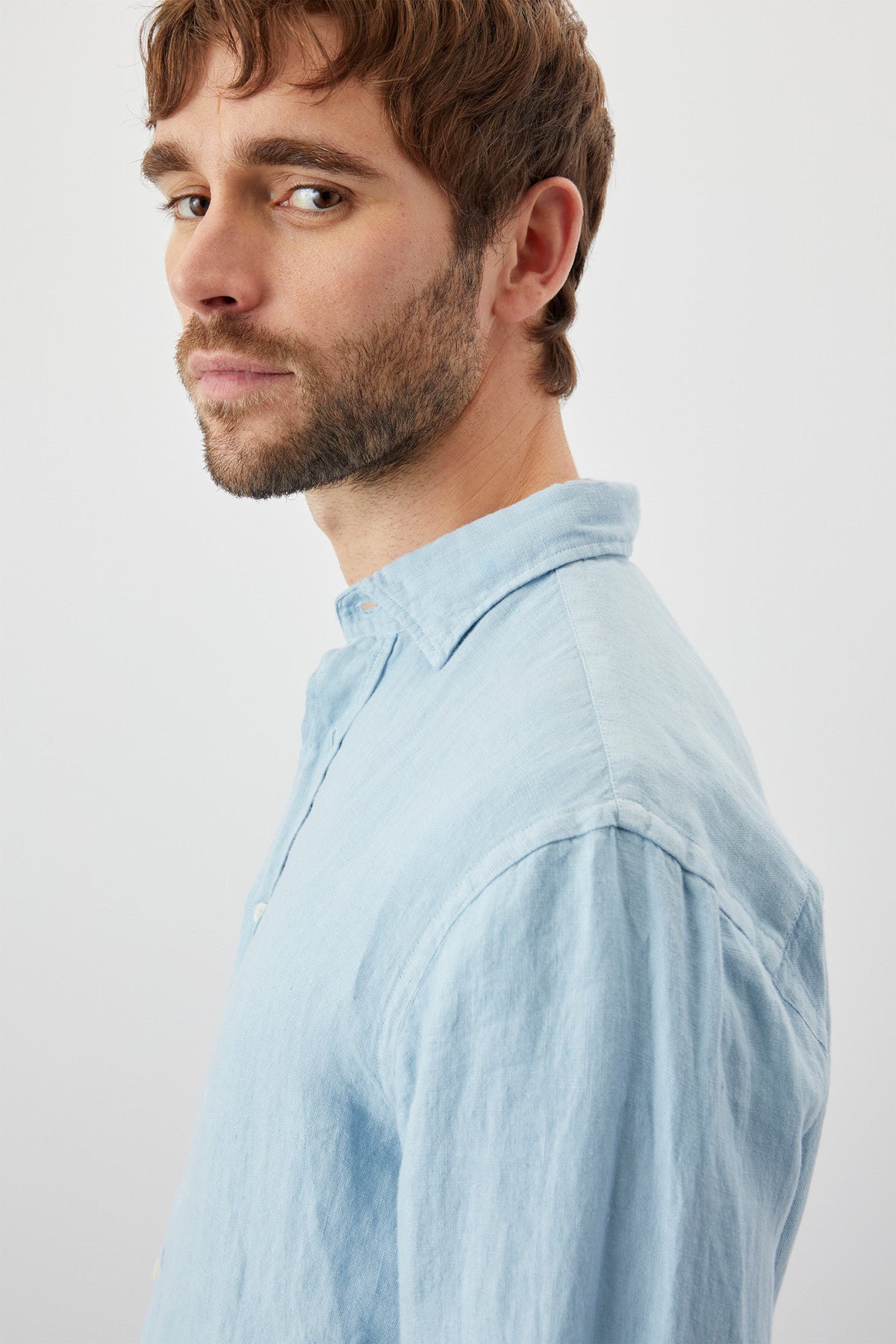 Roy Roger's Camicia Pierce riviera in lino dyed