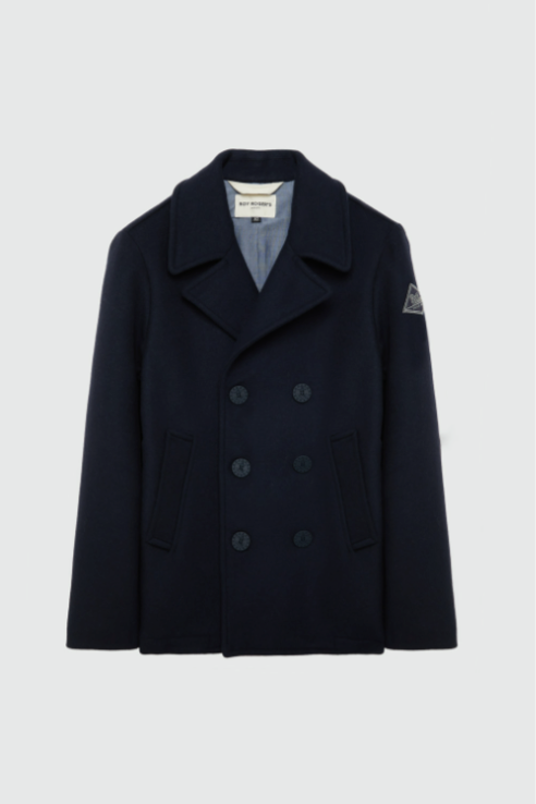 Roy Roger's Peacoat Melton in lana