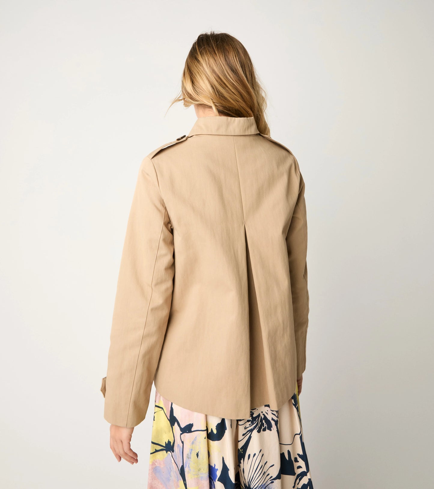 Alessia Santi - Trench corto con bottoni cappuccino