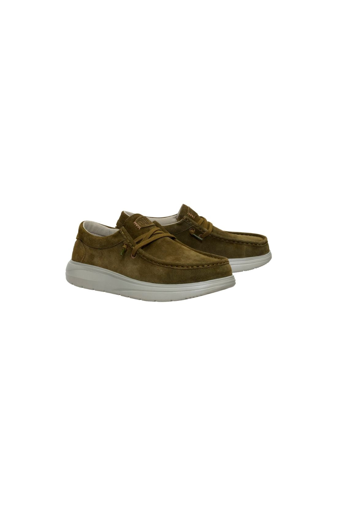 HEY DUDE 41975 Wally Conf Suede M Dark olive/Stone Grey