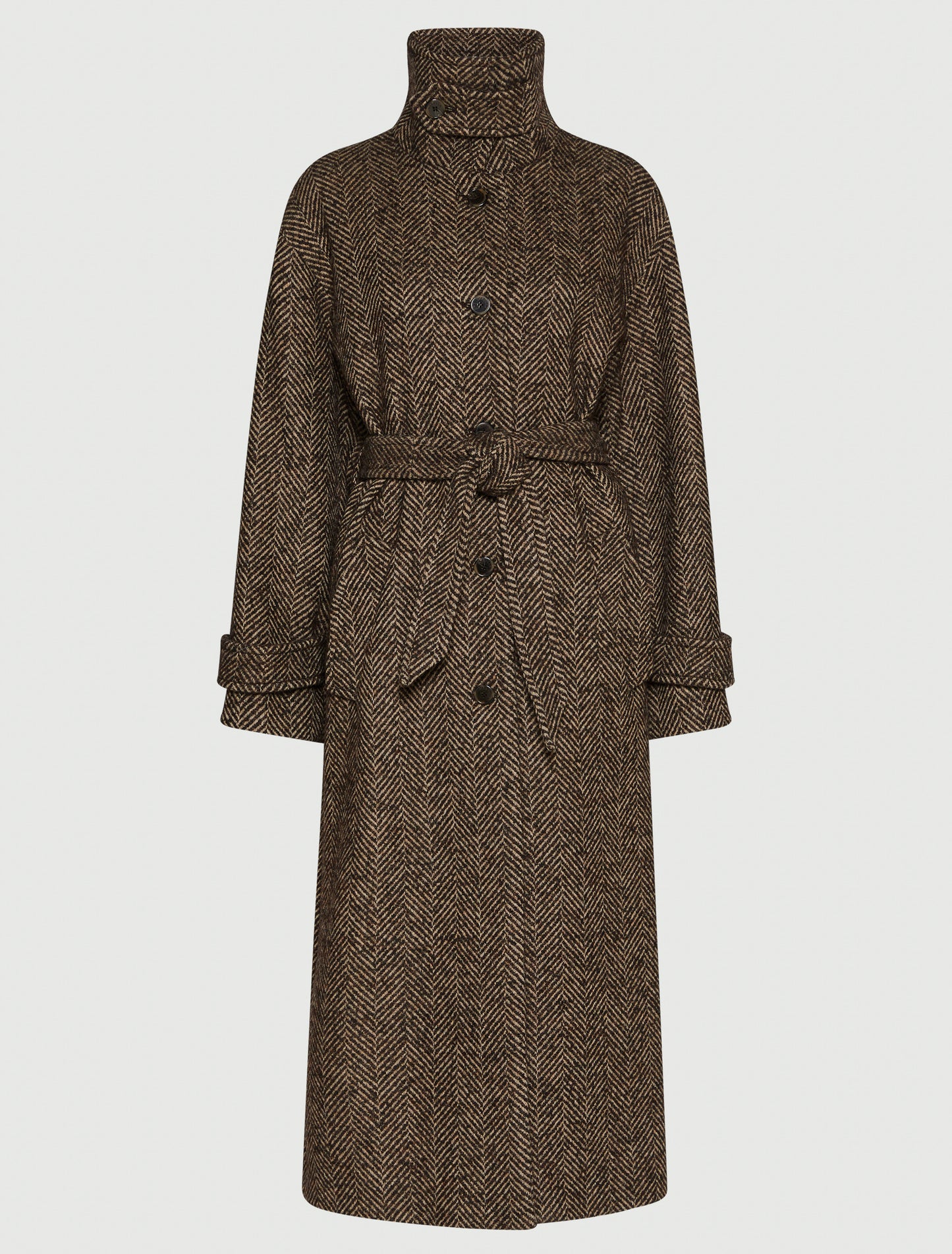 Cappotto dritto in resca di misto lana - AMALIA1