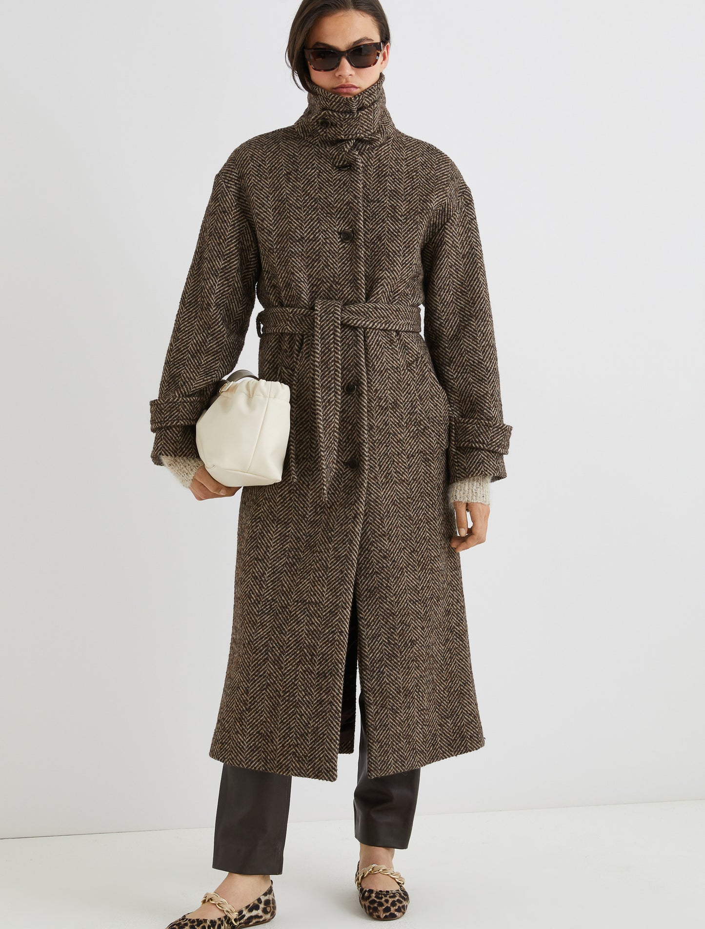 Cappotto dritto in resca di misto lana - AMALIA1
