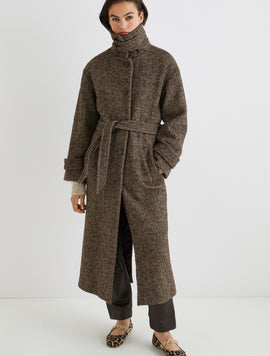 Cappotto dritto in resca di misto lana - AMALIA1