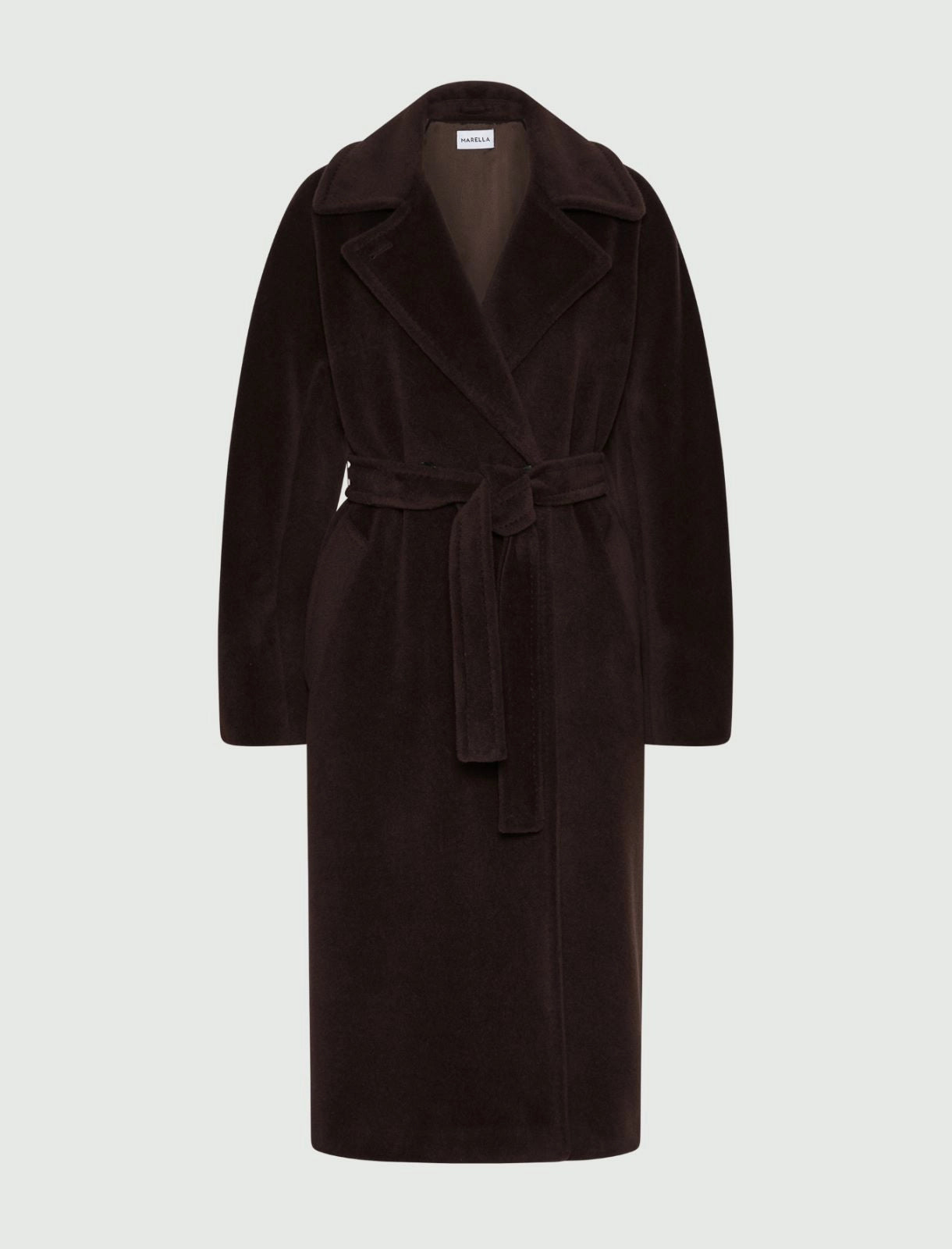 MARELLA cappotto doppiopetto in beaver ENGLISH