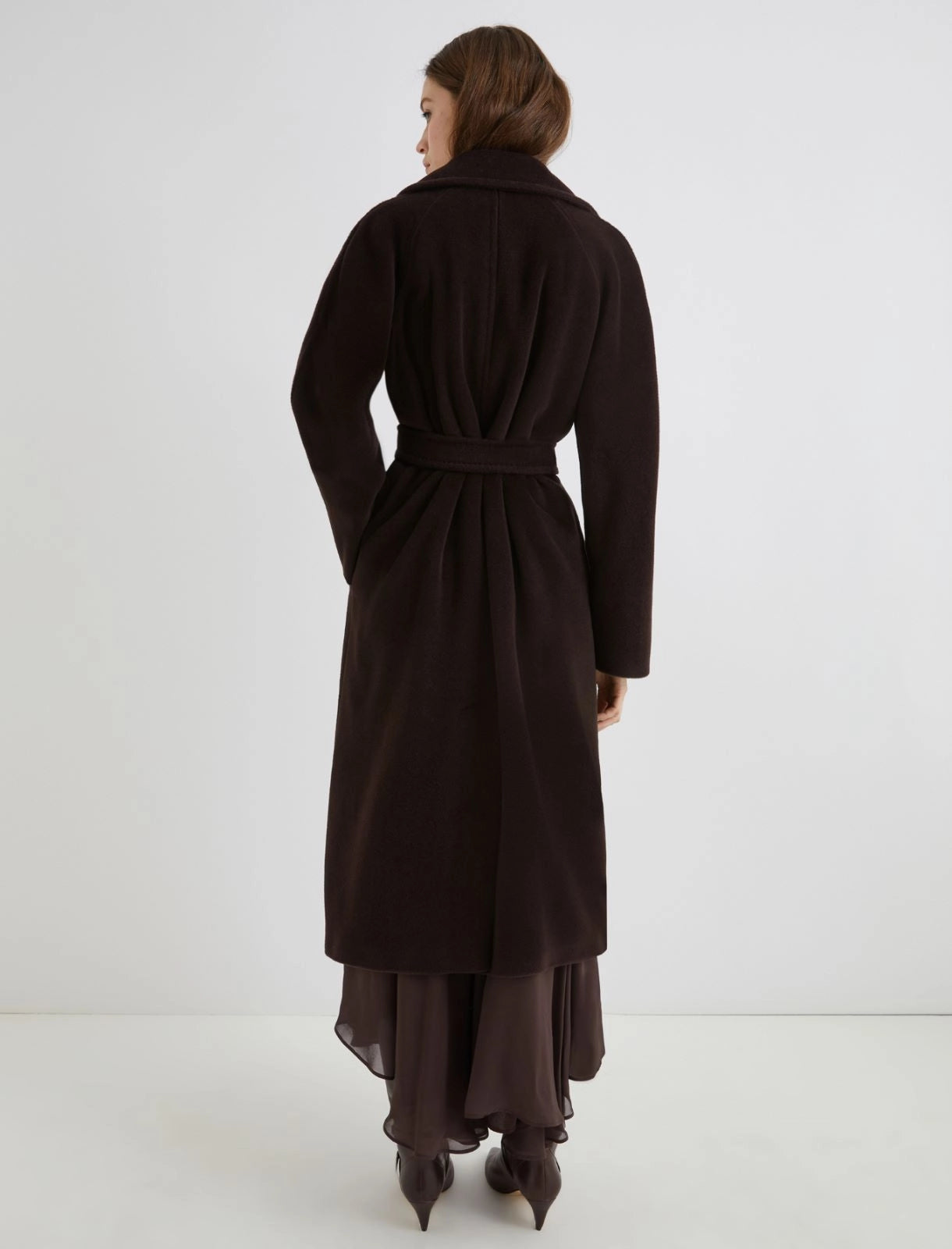 MARELLA cappotto doppiopetto in beaver ENGLISH