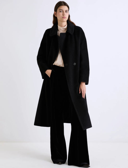 MARELLA cappotto doppiopetto in beaver ENGLISH