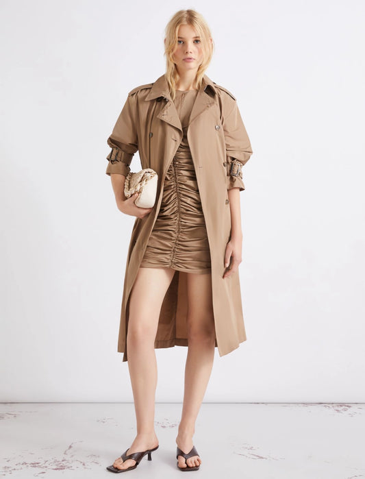 MARELLA Trench doppiopetto in taffetà