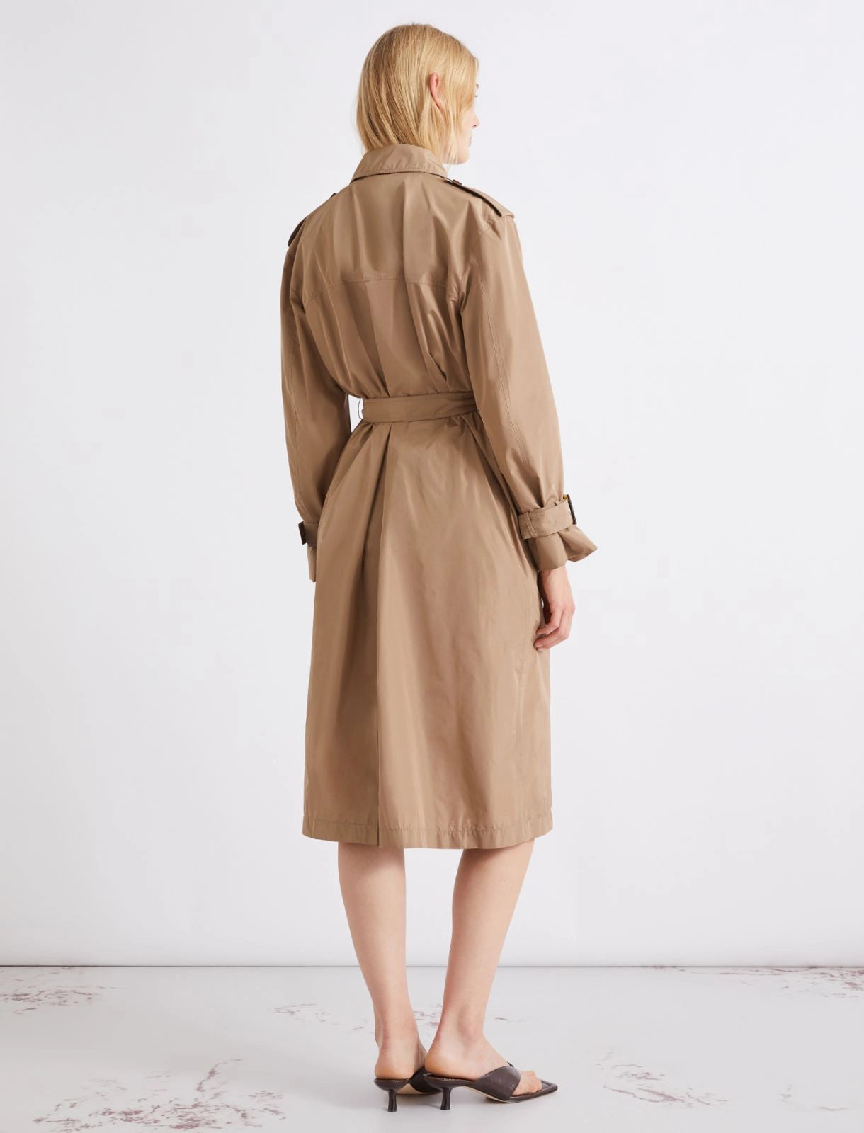 MARELLA Trench doppiopetto in taffetà