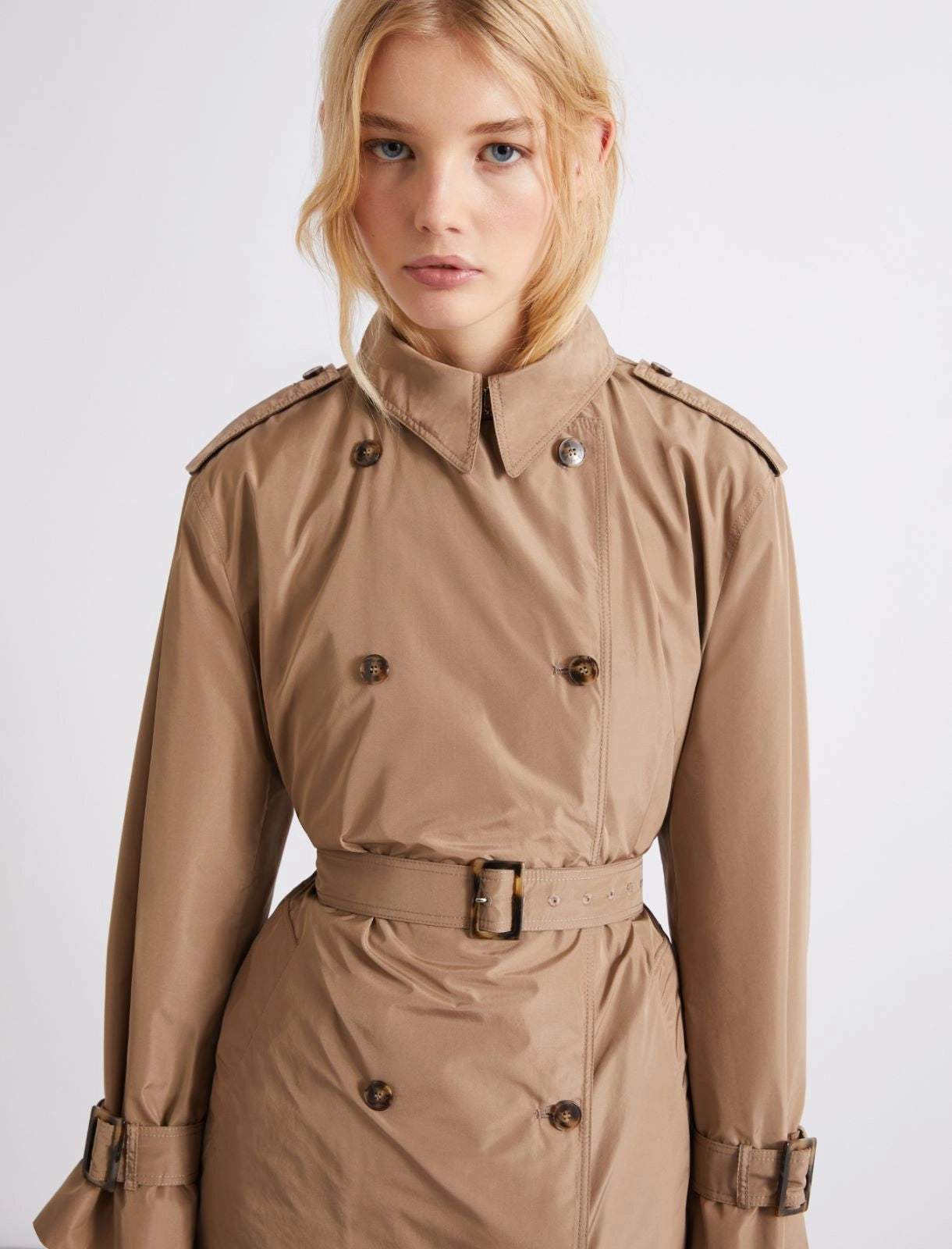 MARELLA Trench doppiopetto in taffetà