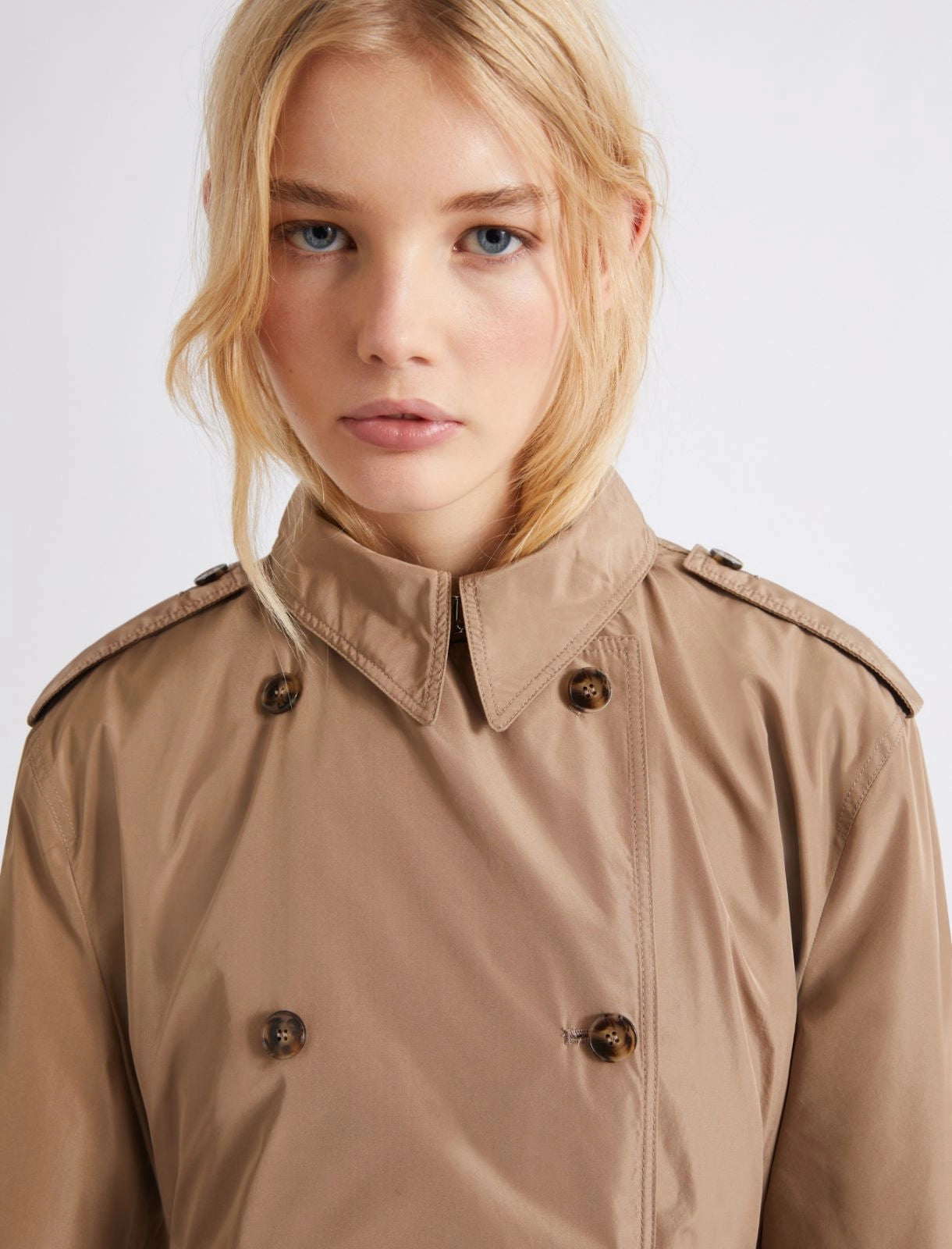 MARELLA Trench doppiopetto in taffetà