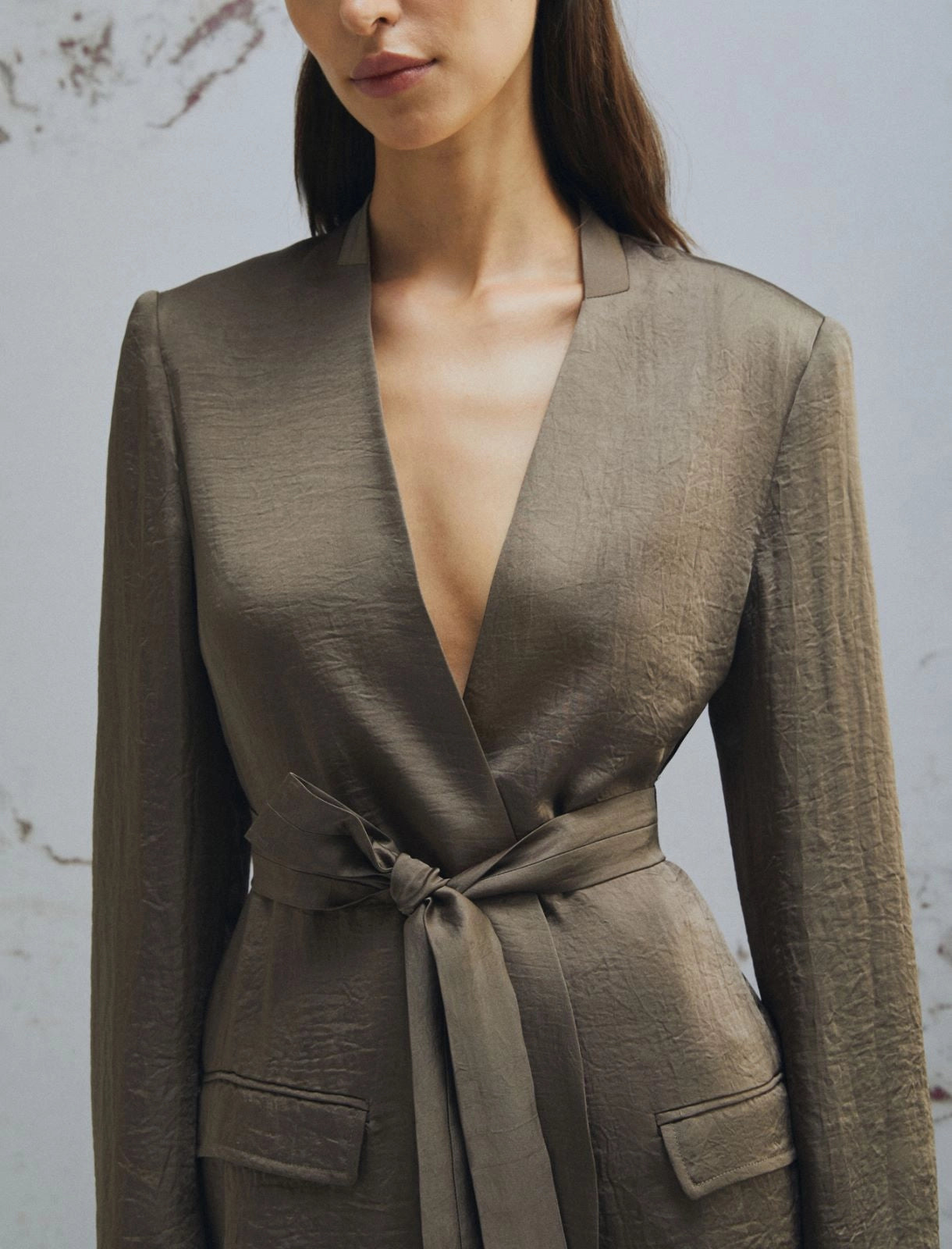 MARELLA Giacca in twill con cintura