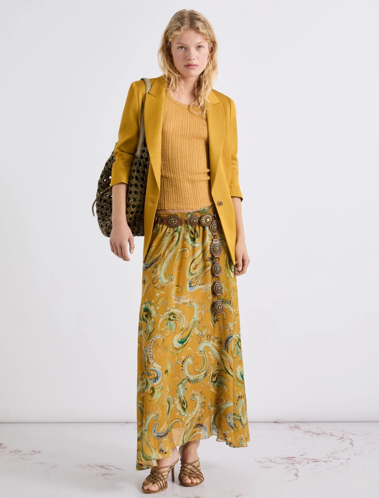 MARELLA Blazer in gabardina di misto lino
